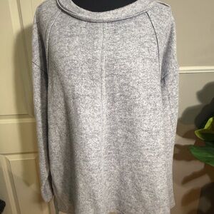 Zenana Outfitters Gray Crew Neck Sweater